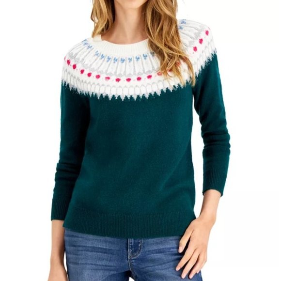 Style & Co. Sweaters - NWT Style & Co Fair Isle Table Sweater